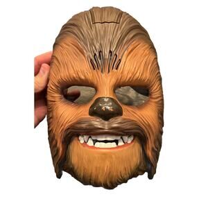 Star Wars Chewbacca Chewy Talking Electronic Mask 2015 Works! Nice!